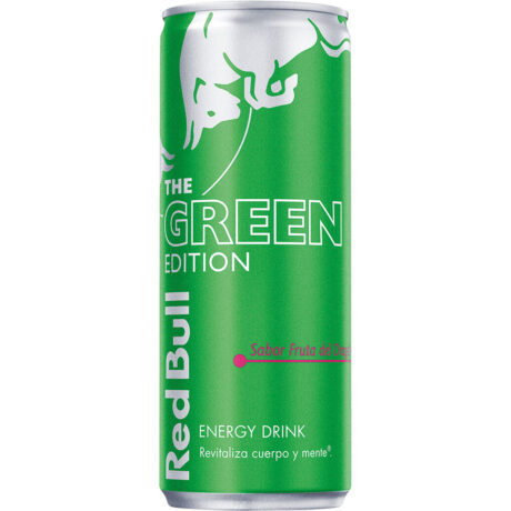 Red Bull Green Edition Sabor Fruta del Dragón Energética lata de 25cl Inbraex